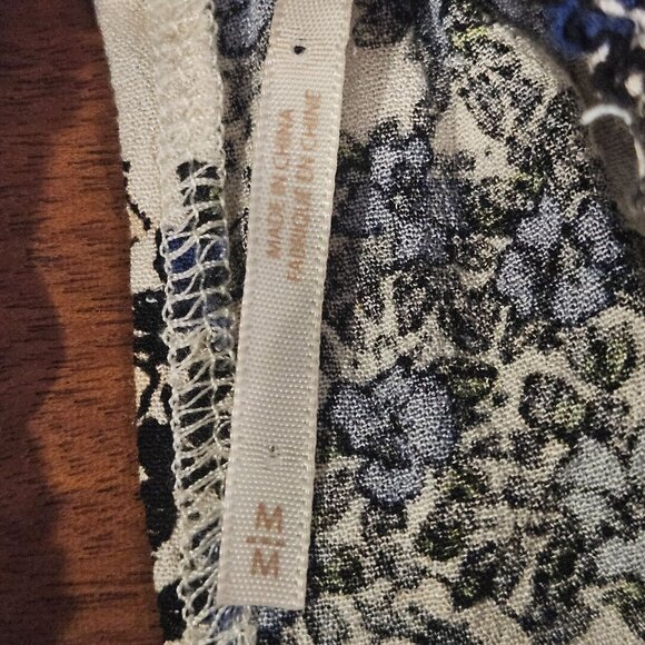 Free People Women’s Floral Tunic Blue M Cottagecore, Indie Vanguard, Whimsygoth - Picture 5 of 13